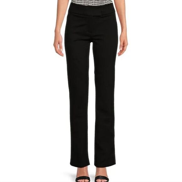 NWT Cece 6 Essentials Black Ponte knit pants - Picture 1 of 11